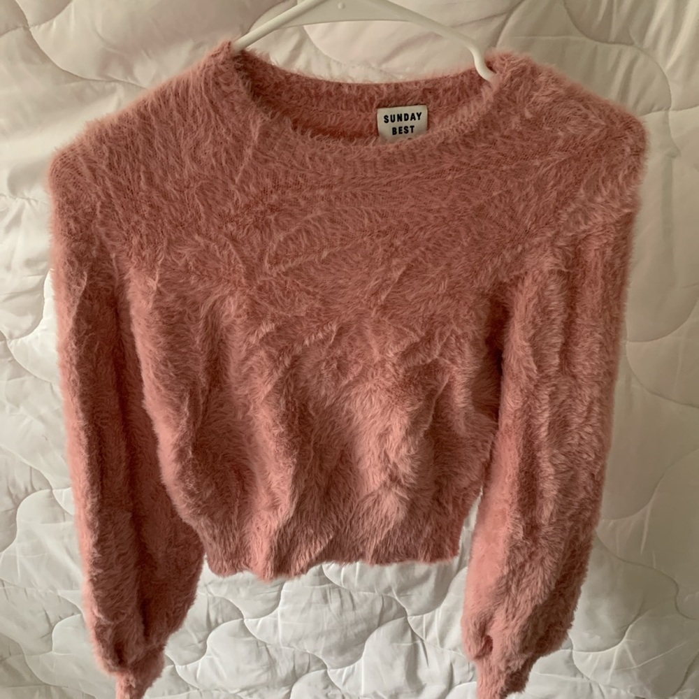 Aritzia fuzzy sweater